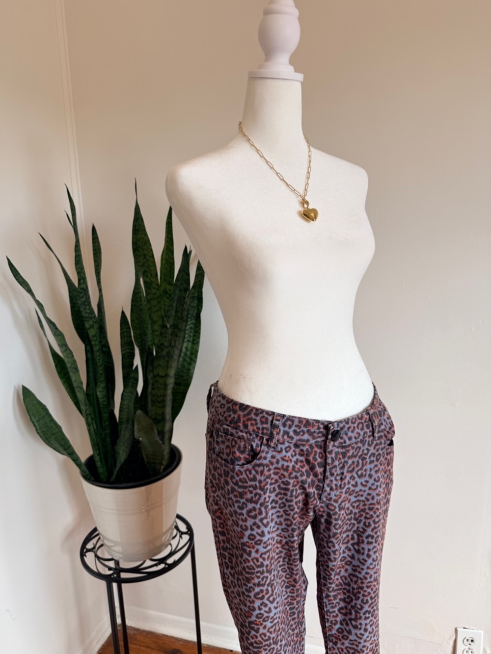 Boom Boom Jeans | Red and Purple Leopard Print Pants - Picture 2 of 11